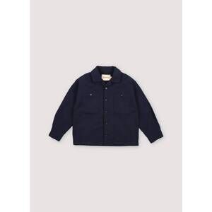 NEW THE NEW SOCIETY kid's rodas overshirt in navy